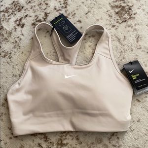 Nike Nude/Cream Medium Support Sports Bra